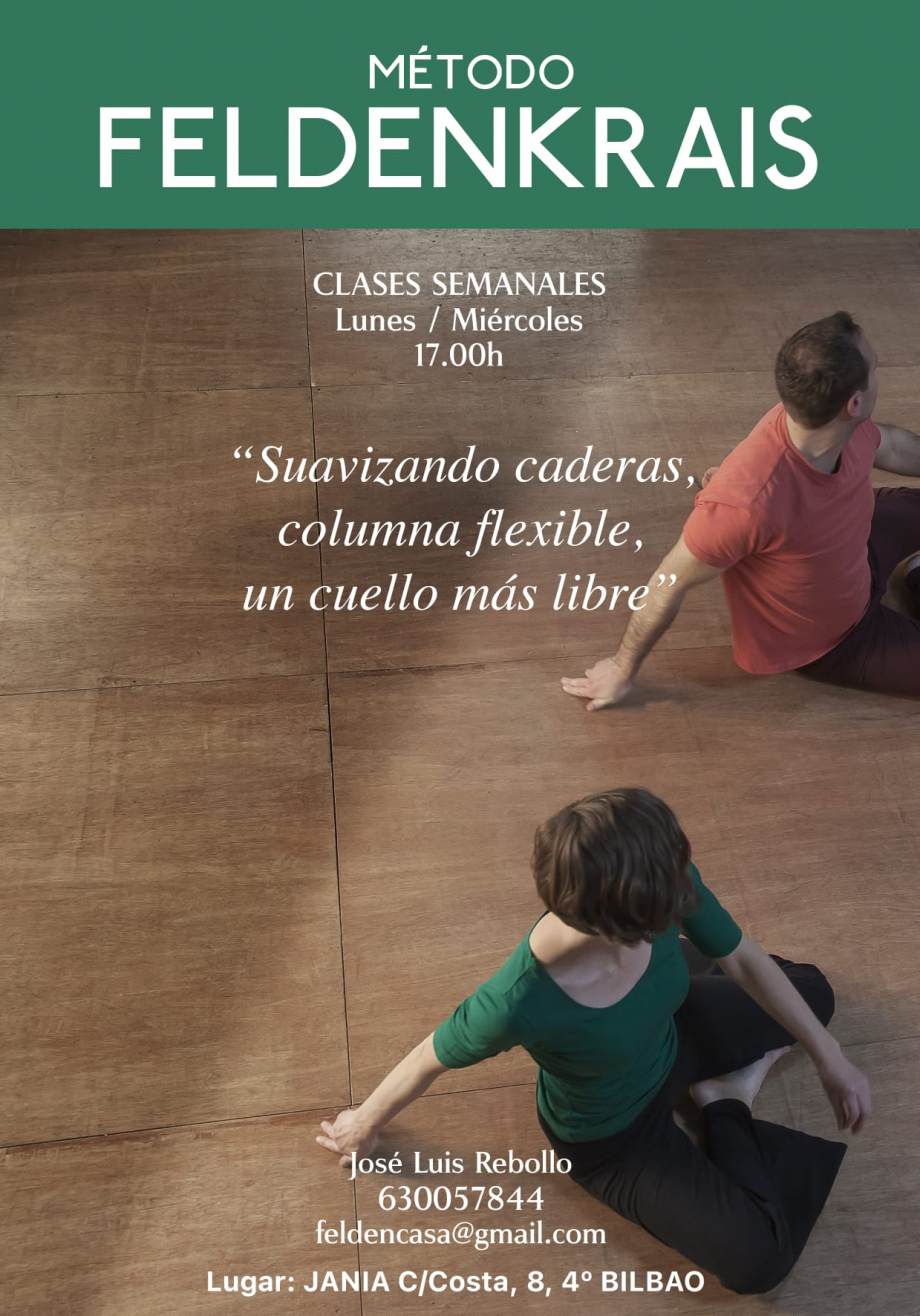 Feldenkrais Clases Regulares: Lunes – Miércoles de 17 a 18h